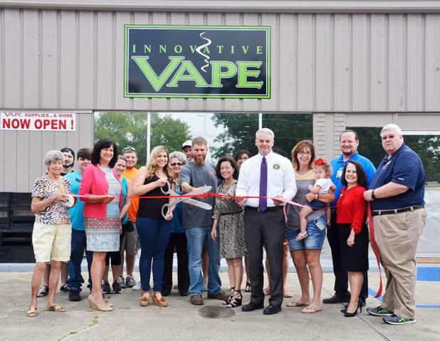 Ribbon-cutting for Innovative Vape | St. Mary Now